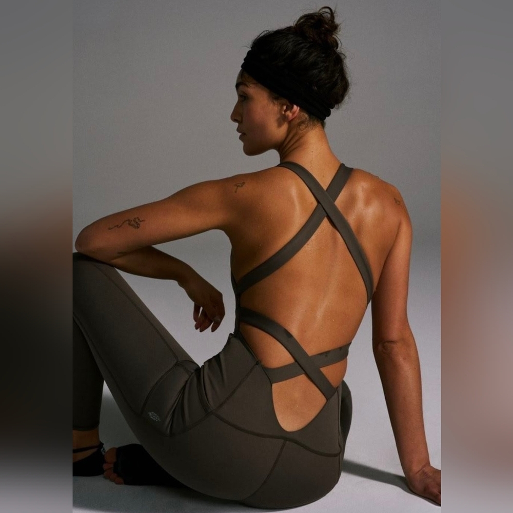 Free People My High One-Piece Jumpsuit Charcoal M - Picture 6 of 13